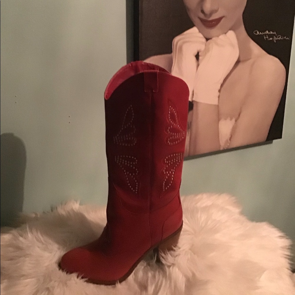 JESSICA SIMPSON COWBOY BOOTS. NEVER WORN!!!